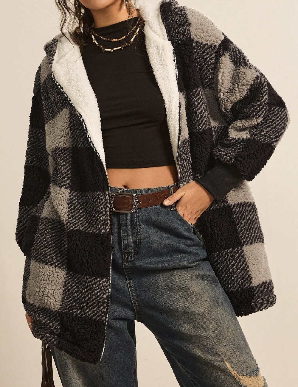 Jacheta SHEIN CURVE, gri