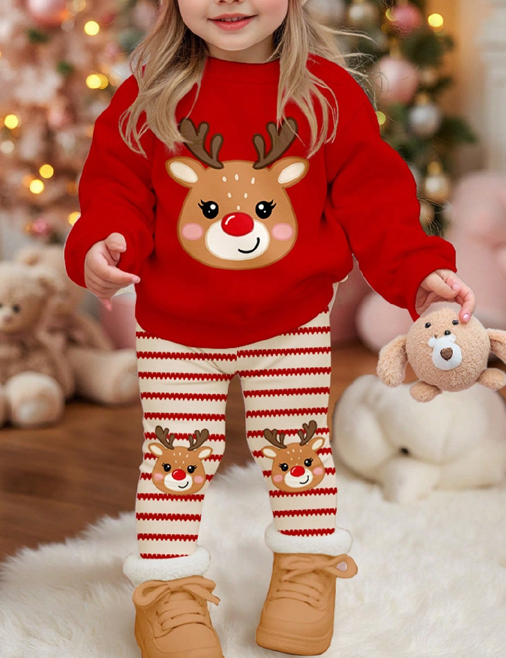 Compleu Shein Kids, rosu