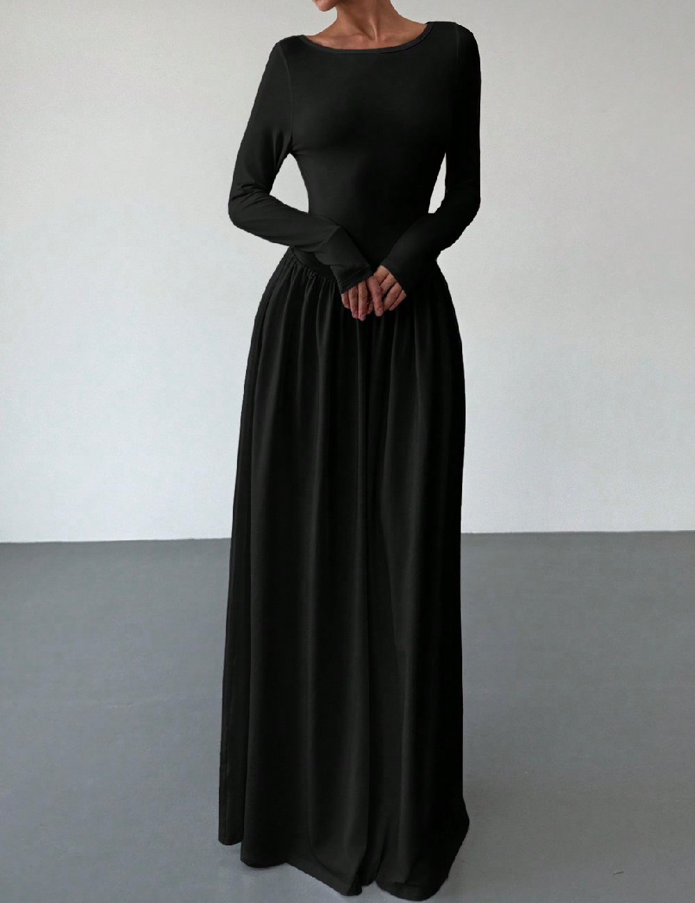 Rochie lunga SHEIN CURVE, negru