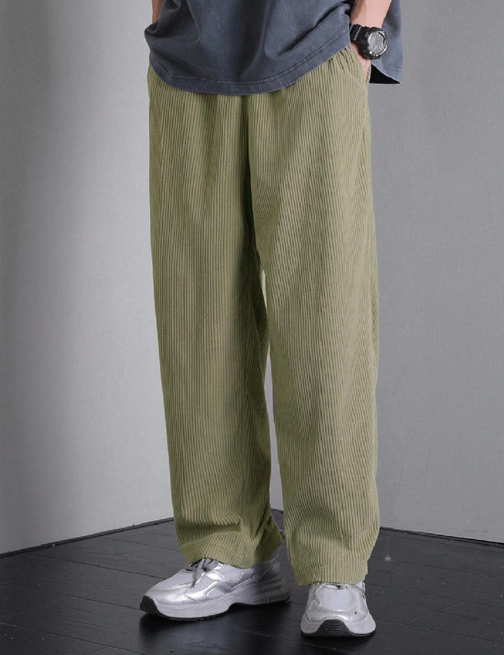 Pantaloni Shein Kids, verde