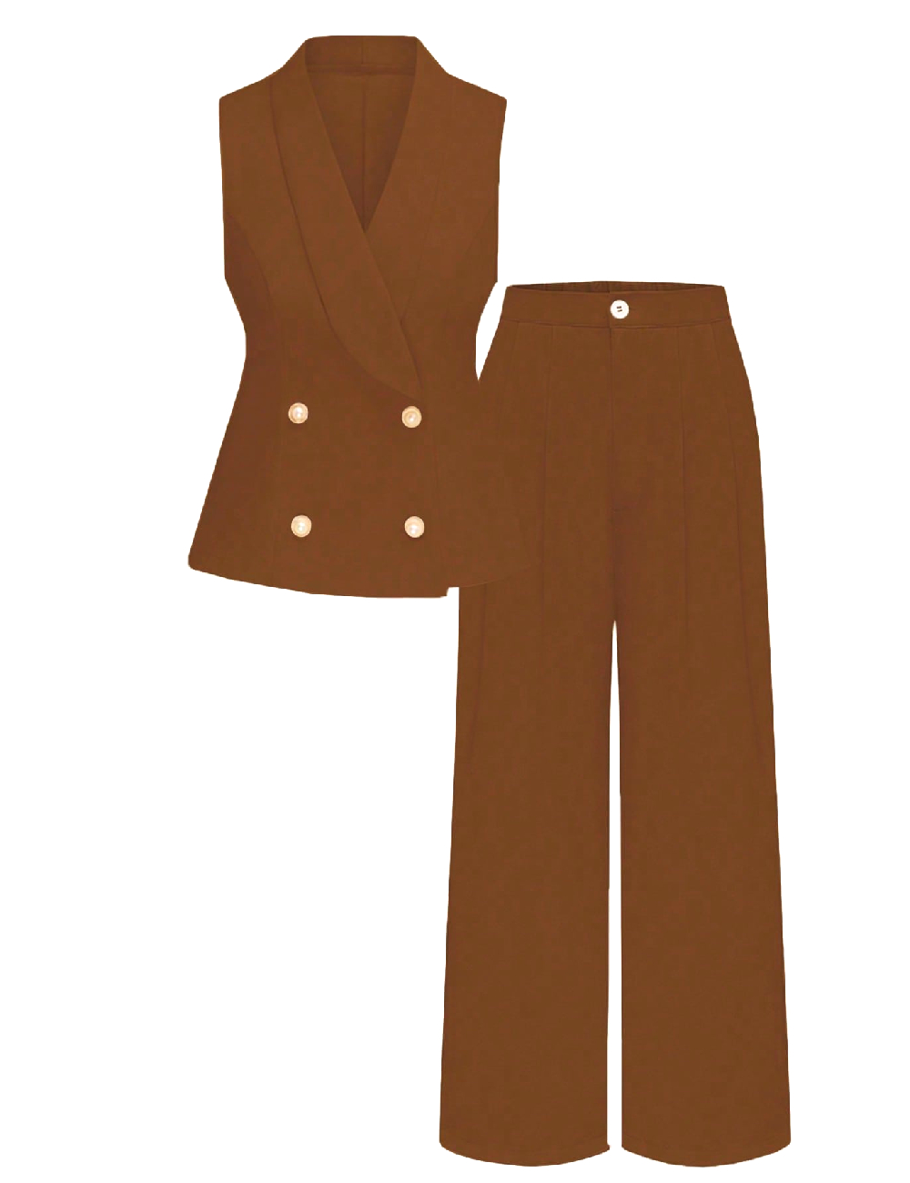 Compleu SHEIN CURVE, maro