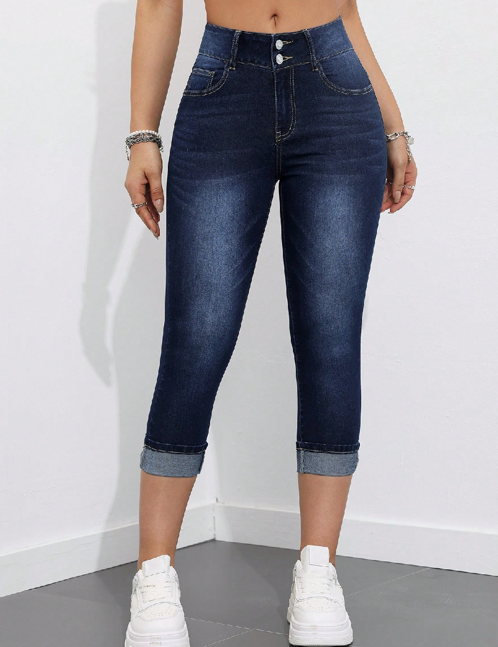 Blugi SHEIN CURVE, albastru