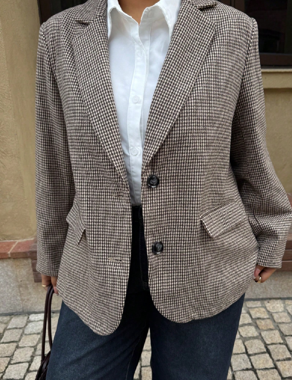 Sacou SHEIN CURVE, maro