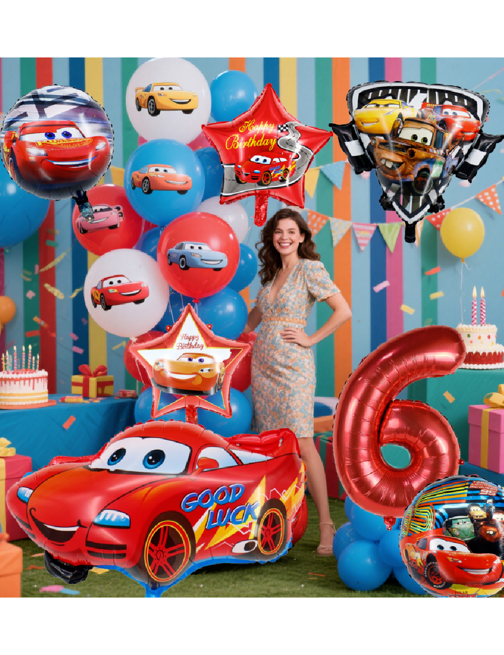 Set baloane 9 bucati SHEIN, mix culori