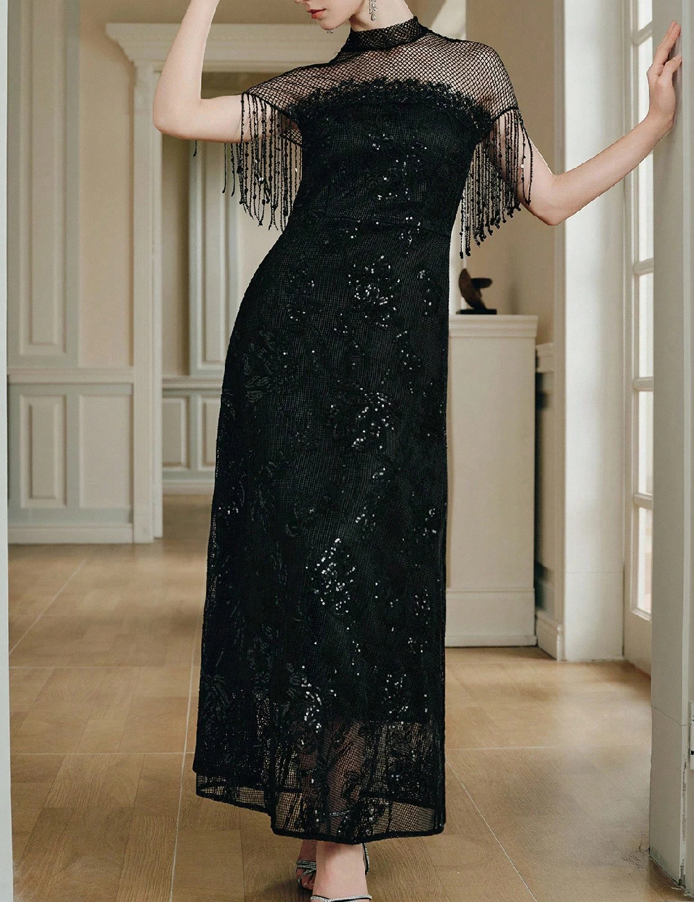 Rochie lunga SHEIN, negru