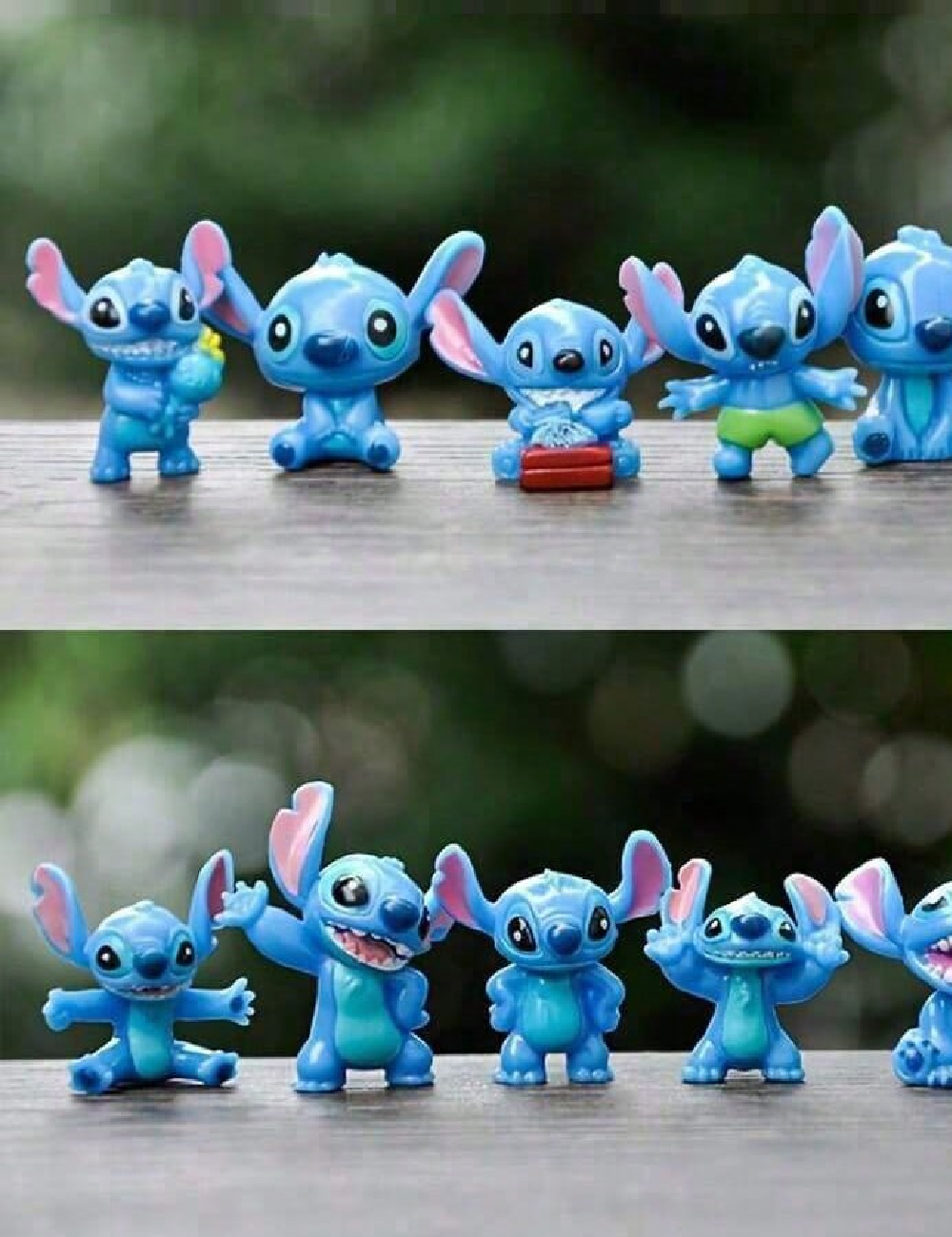 Set figurine Stitch SHEIN, albastru