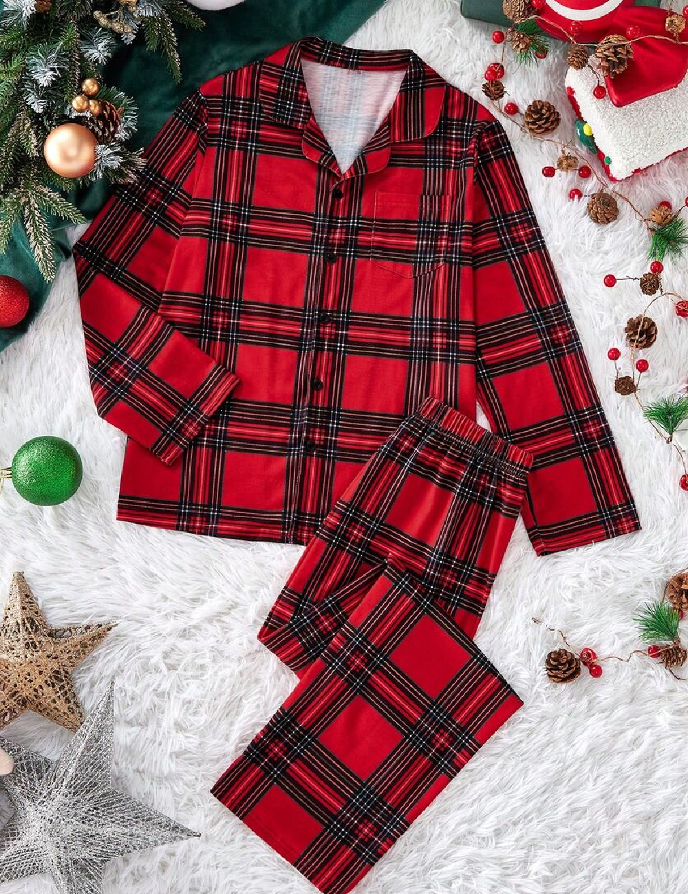 Pijama Shein Kids, rosu