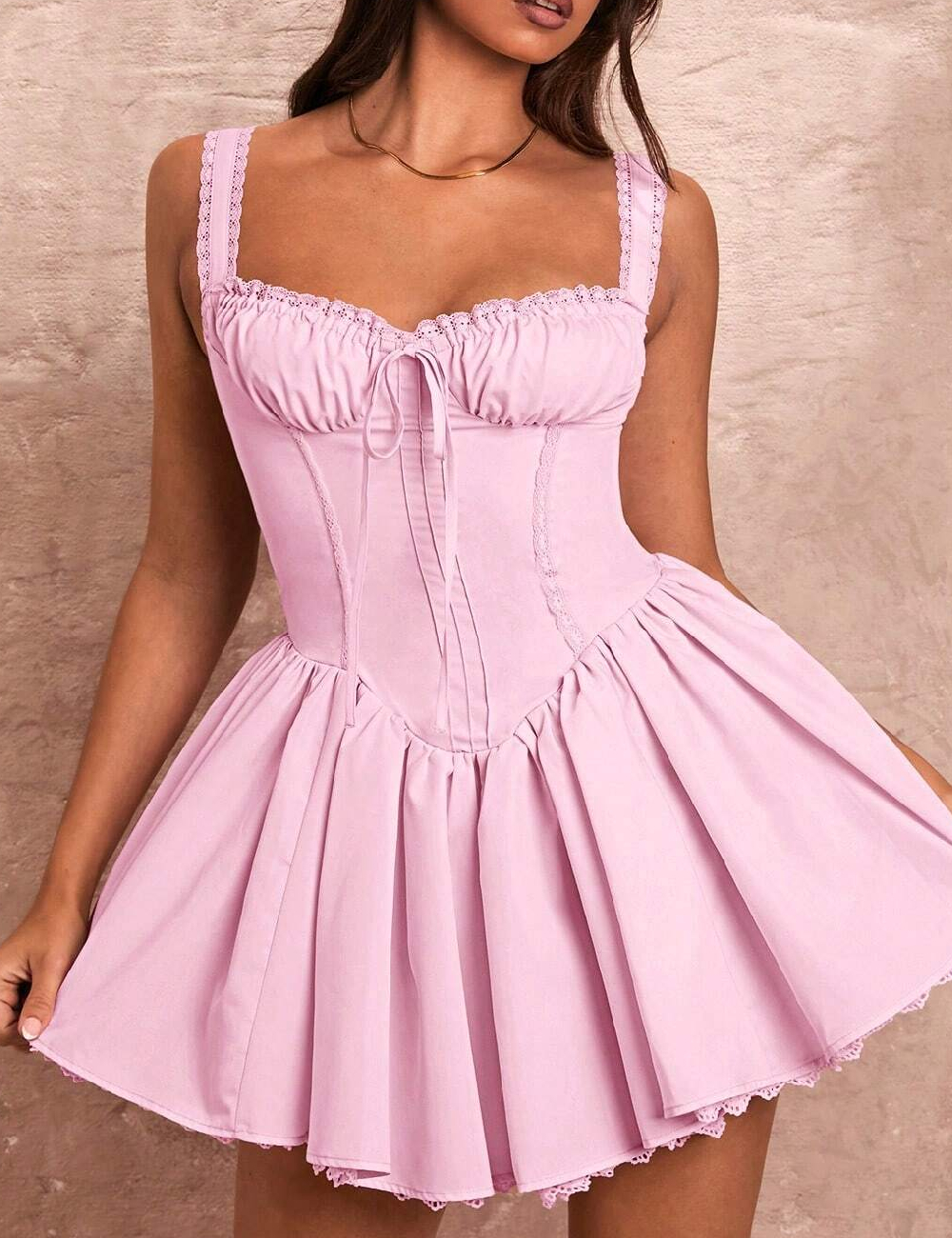 Rochie scurta SHEIN, roz