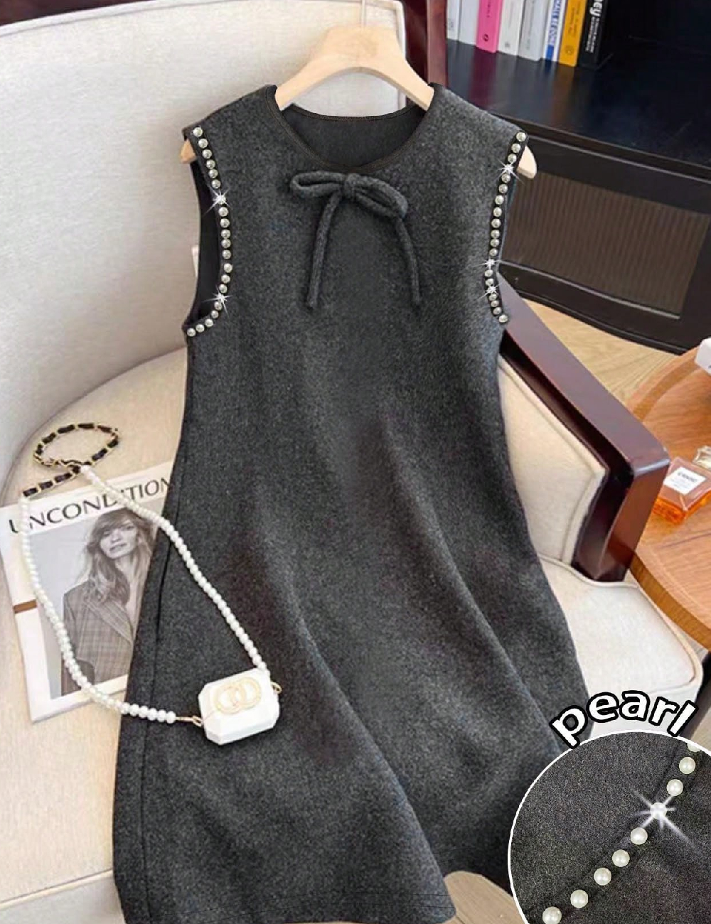 Rochie scurta SHEIN, gri