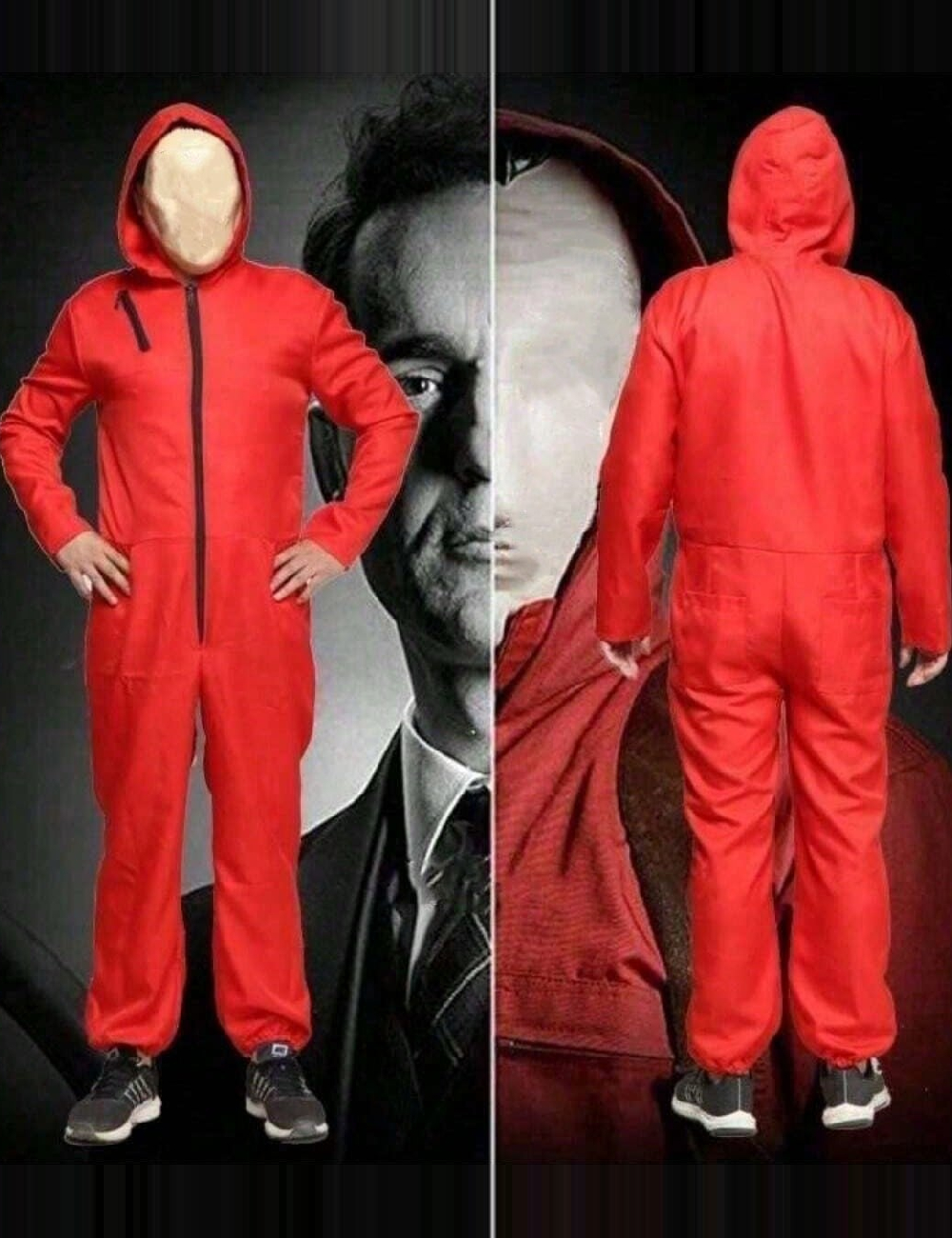 Salopeta SHEIN, rosu