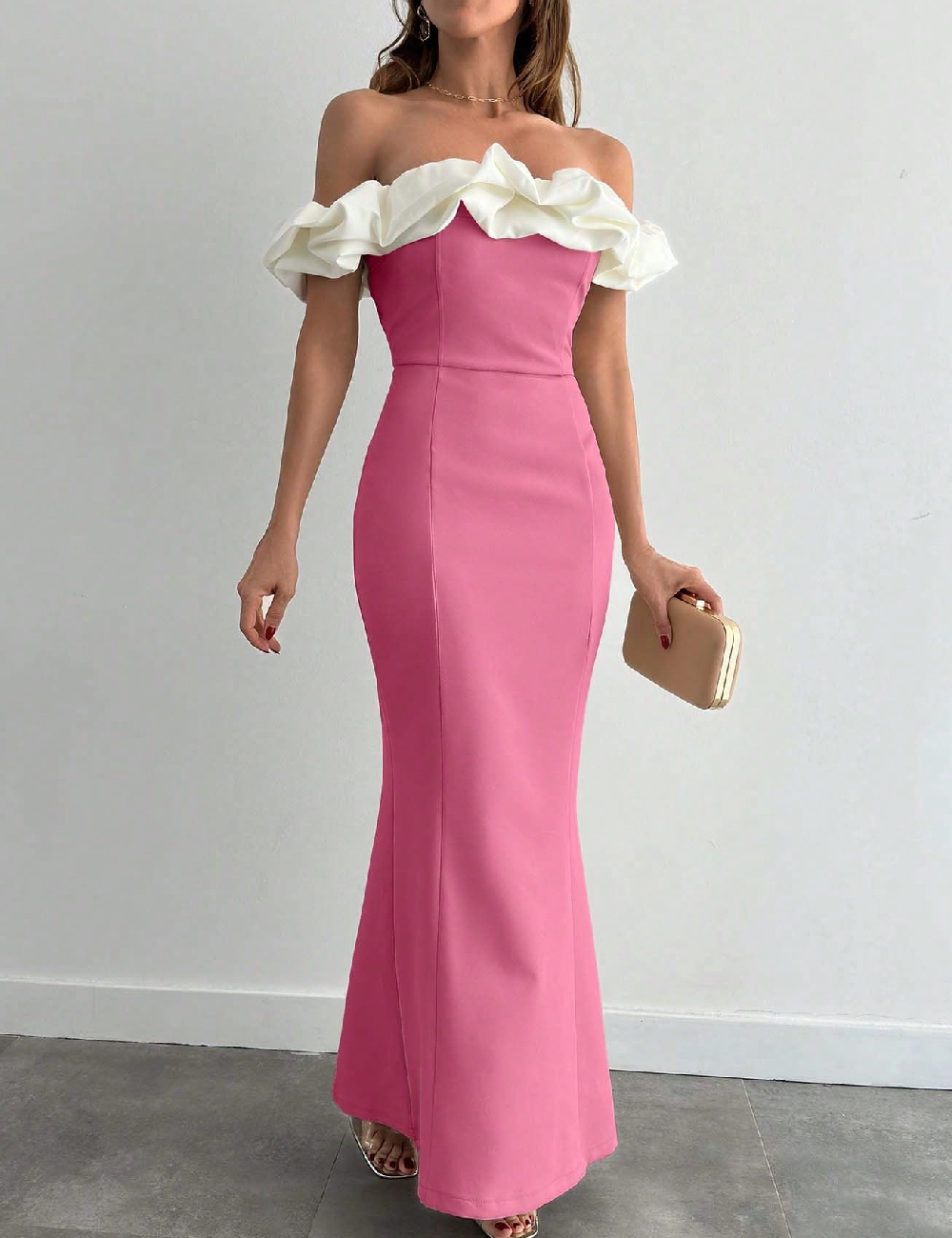 Rochie lunga SHEIN, roz