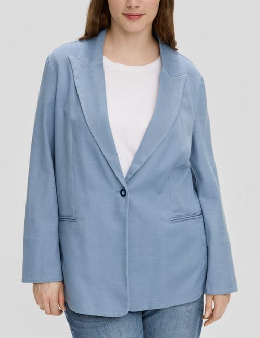 Sacou s.Oliver Plus Size, albastru