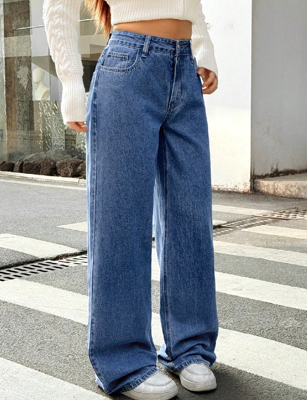 Blugi Forever 21, albastru