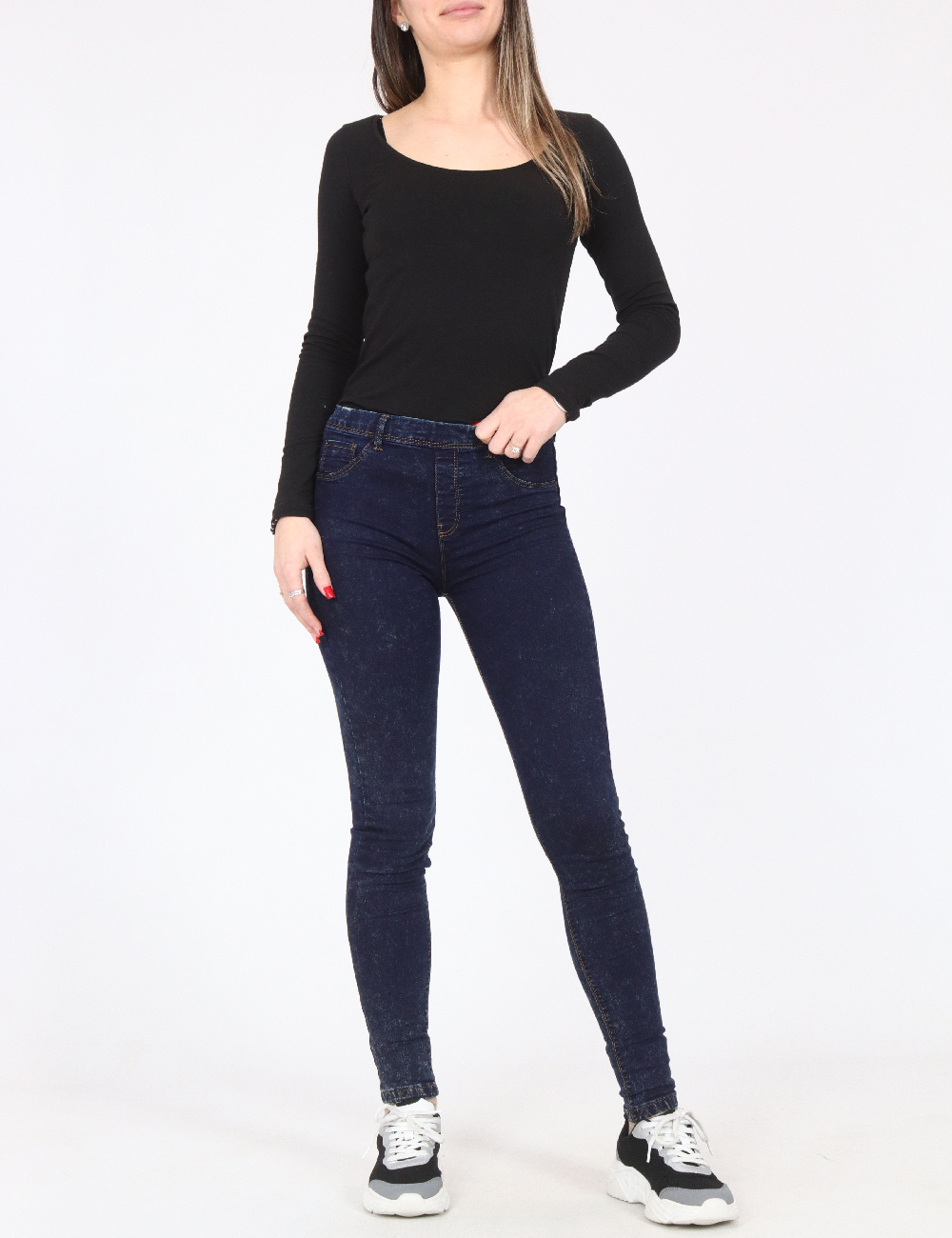 Pantaloni Bershka, albastru