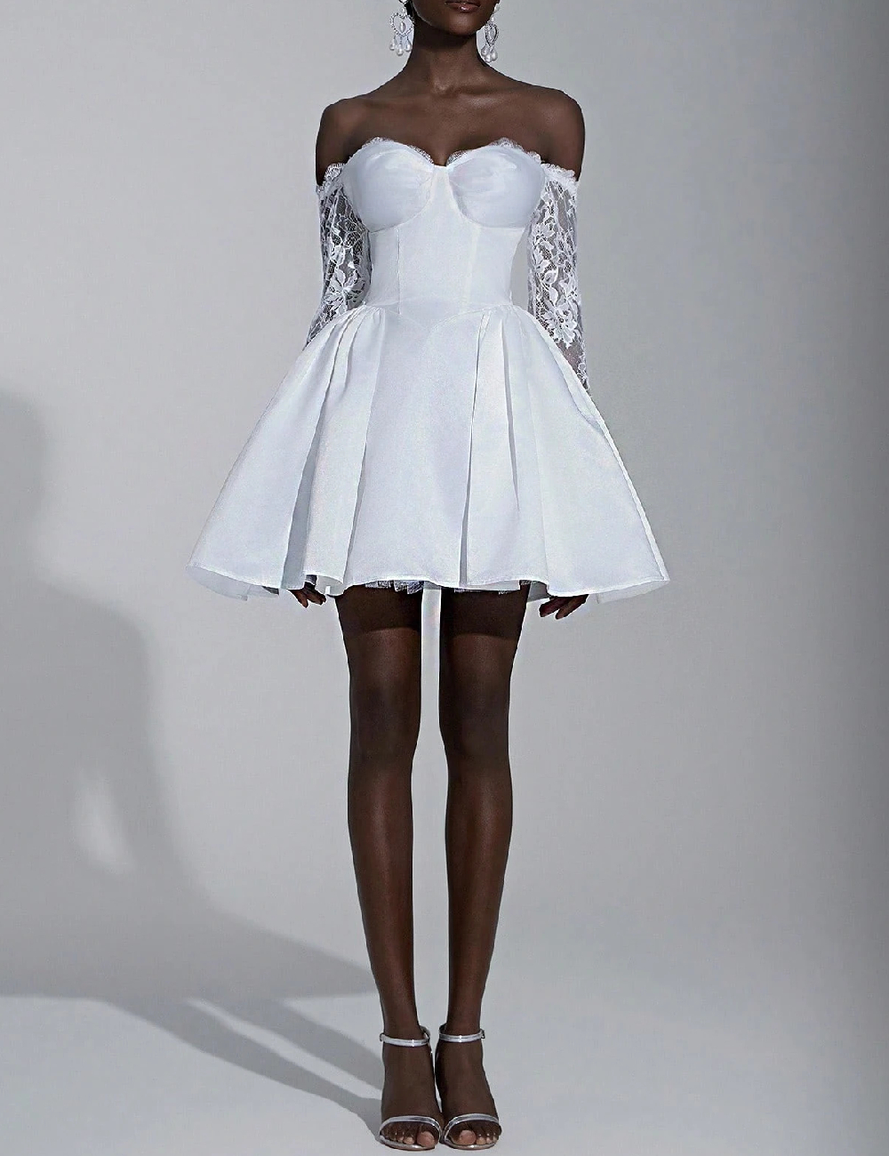 Rochie scurta SHEIN, alb