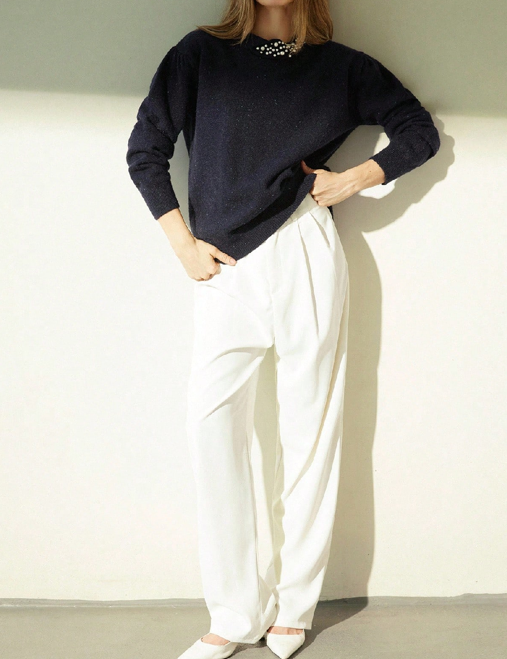 Pulover Aveloria, bleumarin