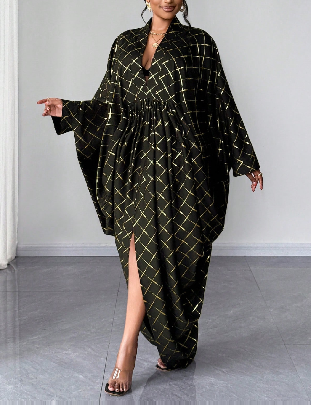 Rochie lunga SHEIN CURVE, negru