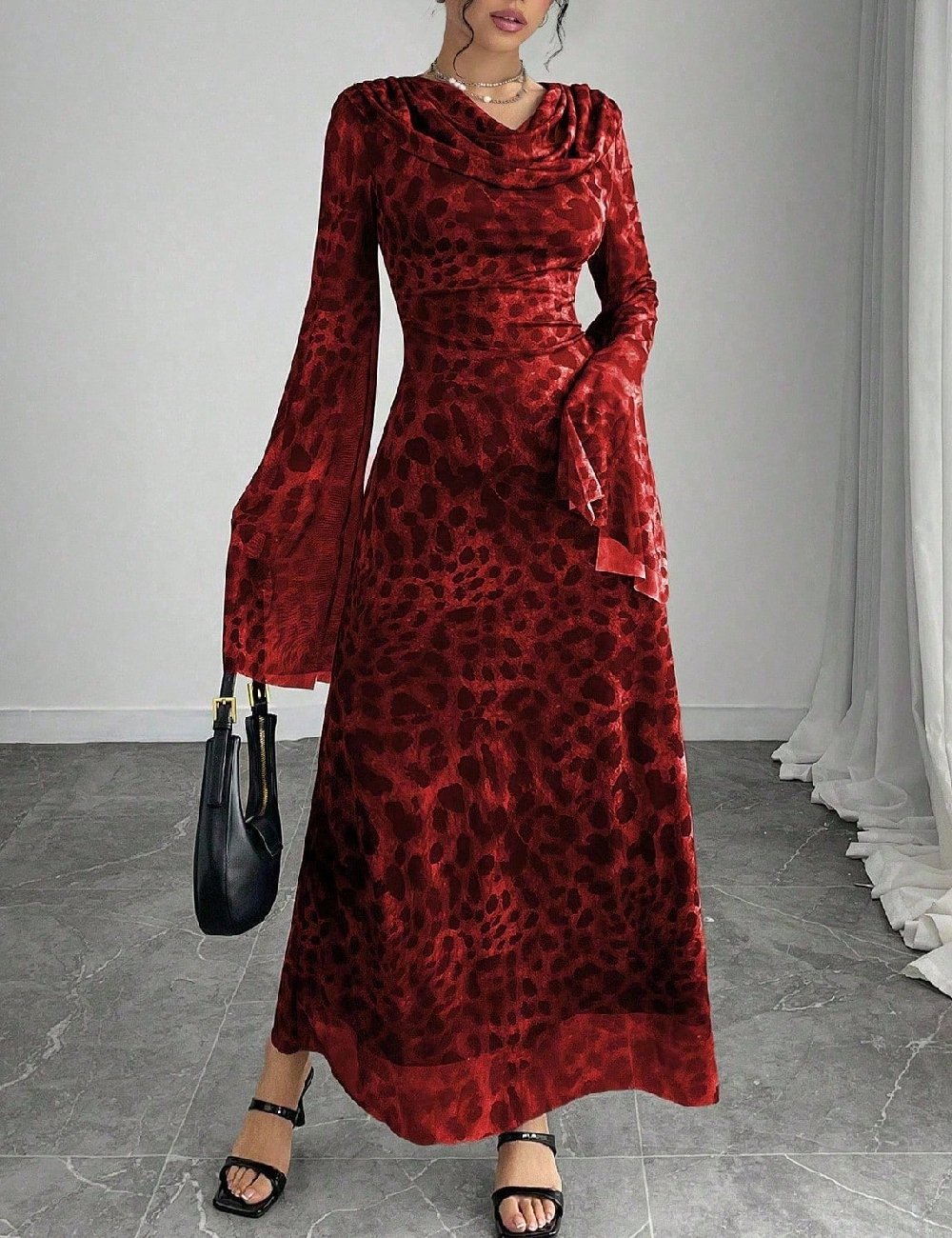 Rochie lunga SHEIN, rosu