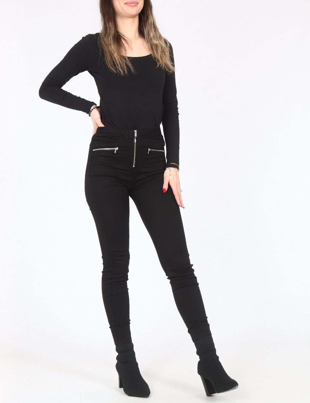 Blugi Bershka, negru