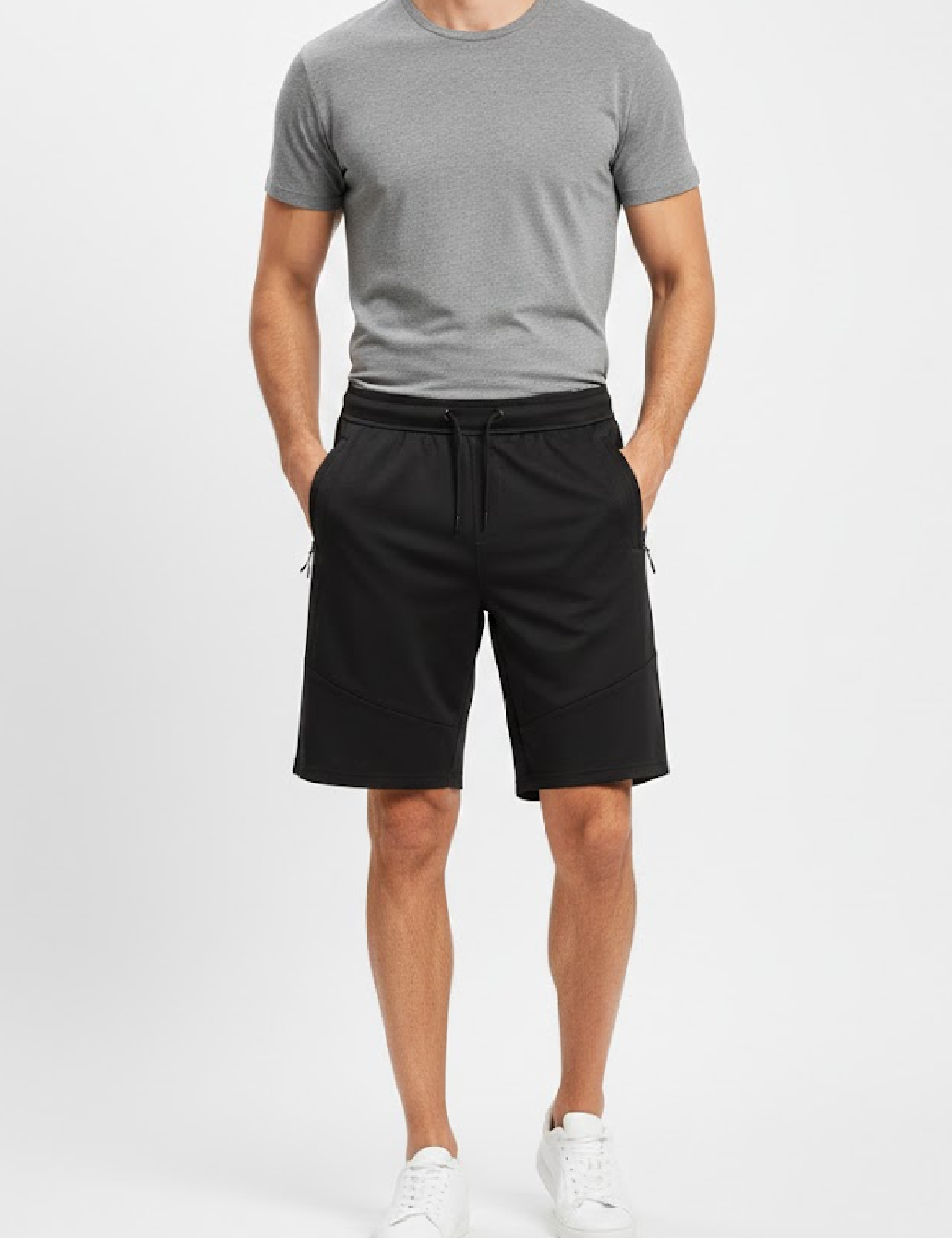 Pantaloni scurti Pull&Bear, negru