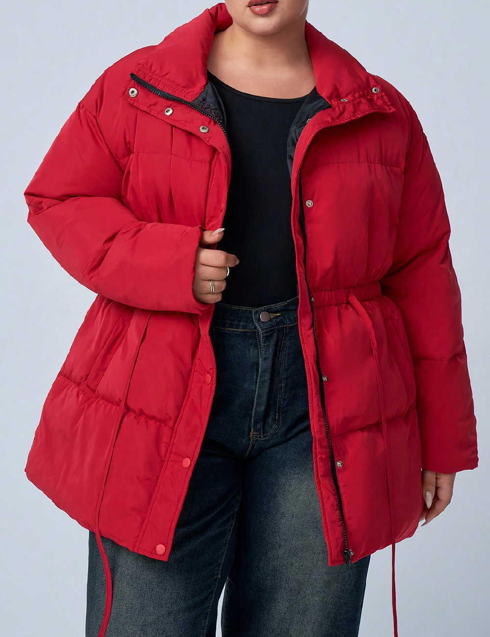 Geaca SHEIN CURVE, rosu