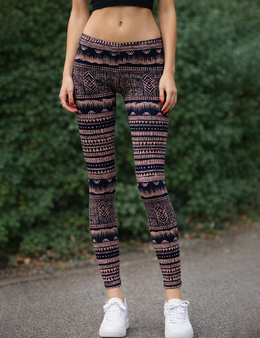 Colanti Pull&Bear, negru/crem