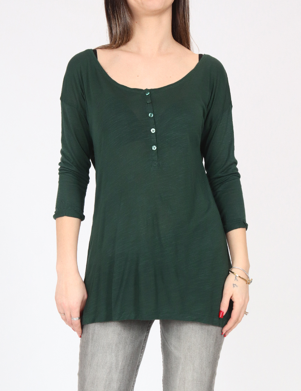 Bluza Oversize Pull&Bear, verde