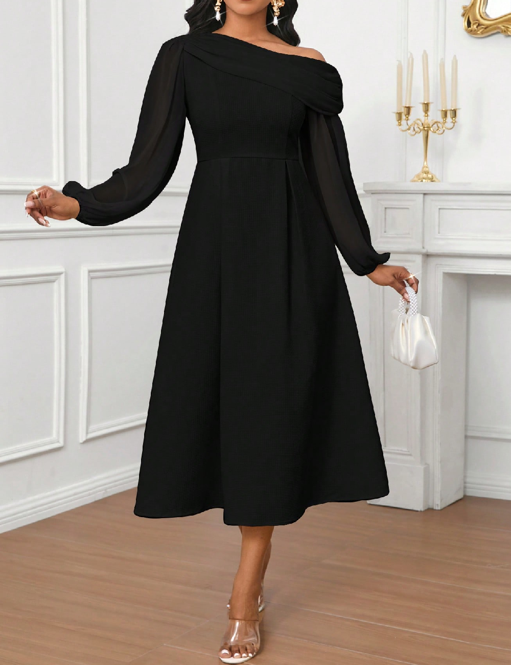 Rochie medie SHEIN, negru