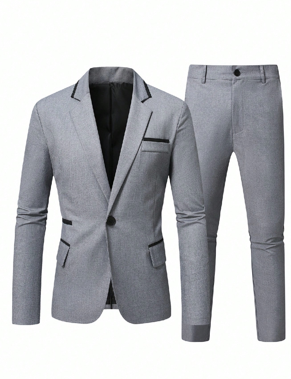 Costum SHEIN Plus Size Men, gri