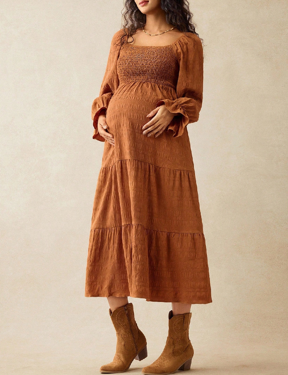 Rochie medie SHEIN, maro