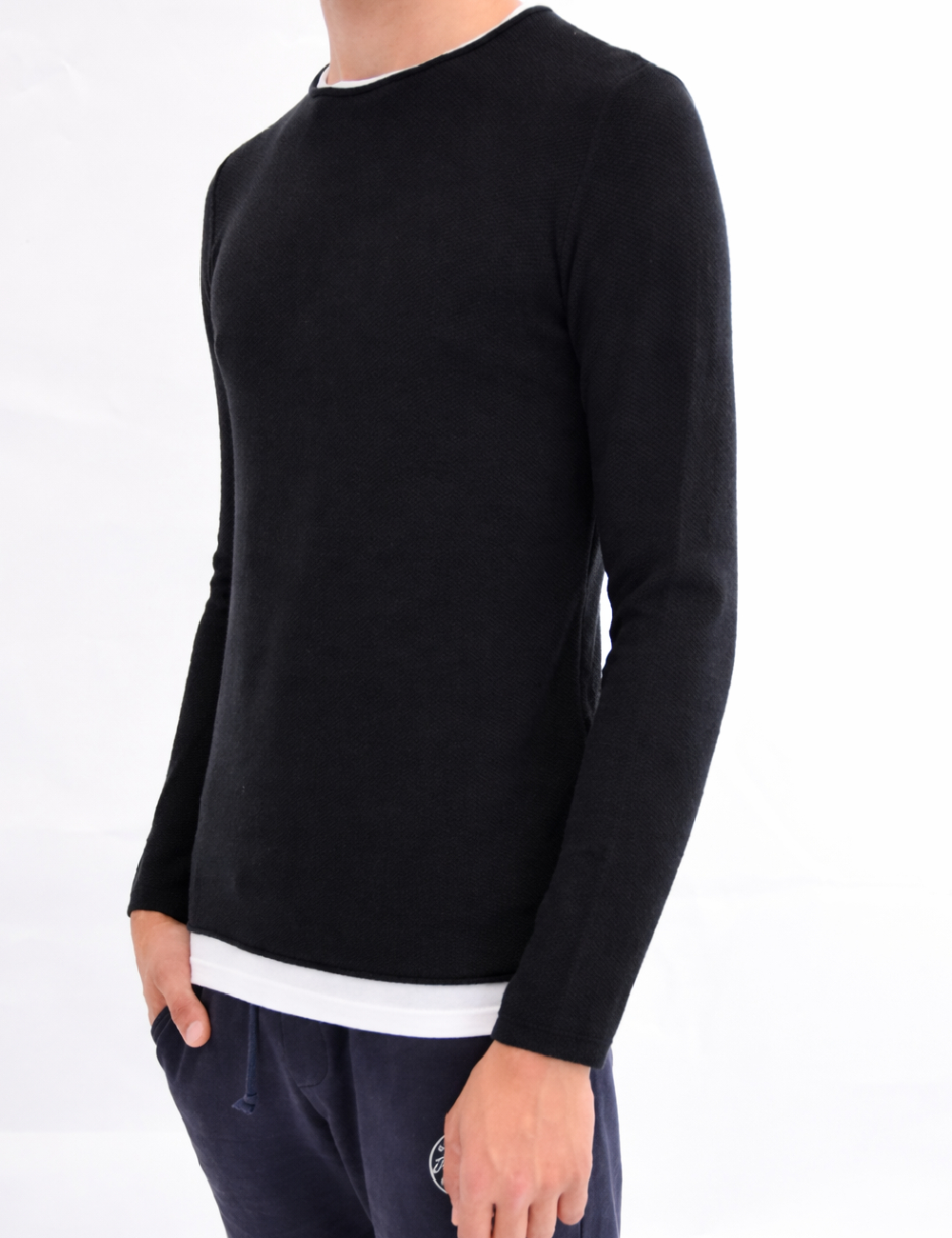 Bluza Pull&Bear, negru
