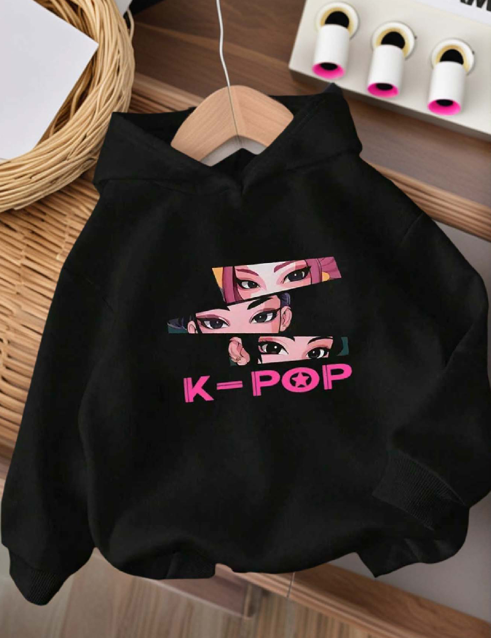 Hanorac Shein Kids, negru