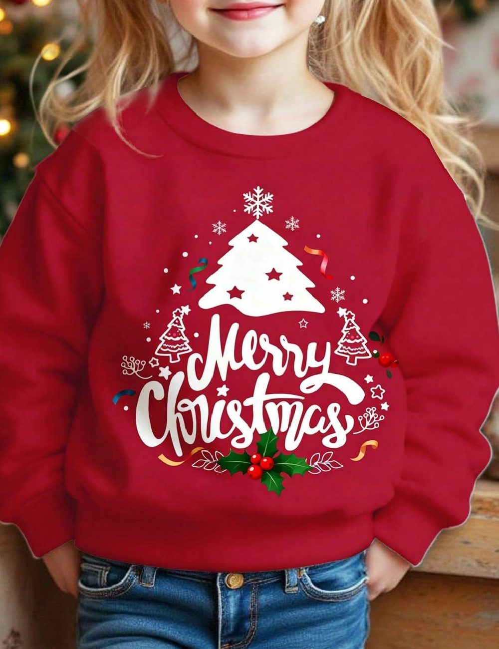 Bluza Shein Kids, rosu