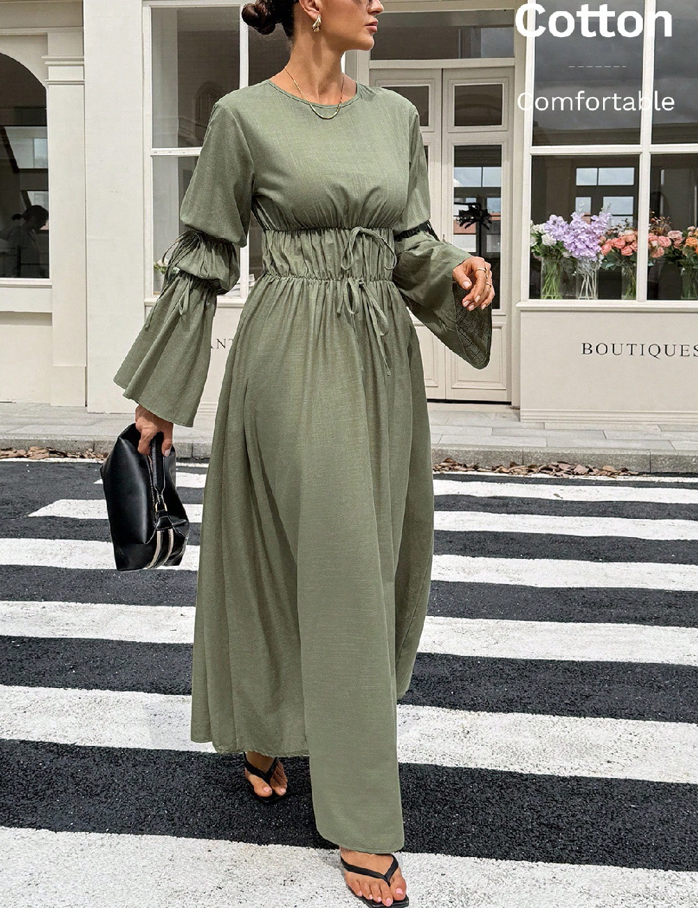 Rochie lunga SHEIN, verde