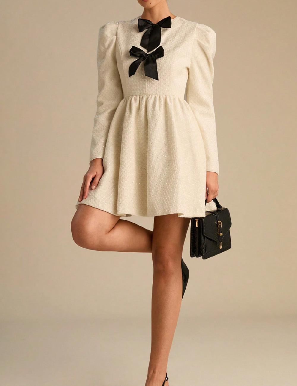 Rochie scurta SHEIN, ecru