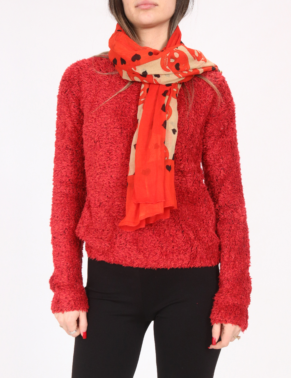 Esarfa Bershka, portocaliu