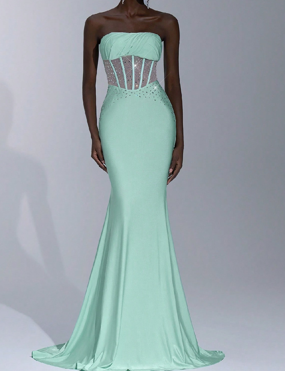 Rochie lunga SHEIN, verde