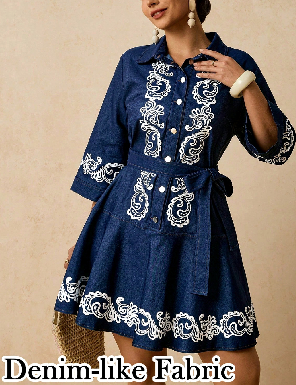 Rochie scurta SHEIN CURVE, bleumarin