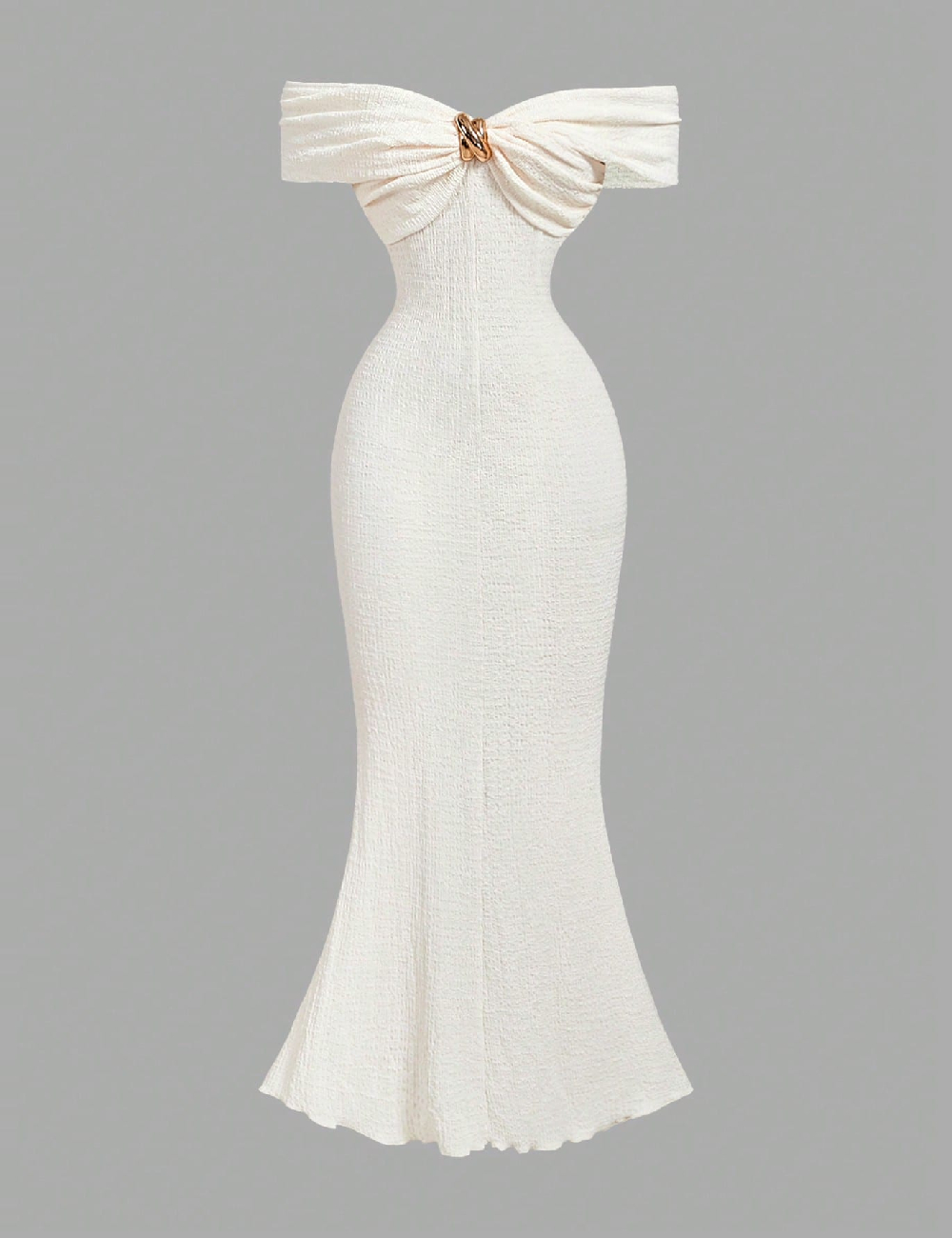 Rochie lunga SHEIN, crem