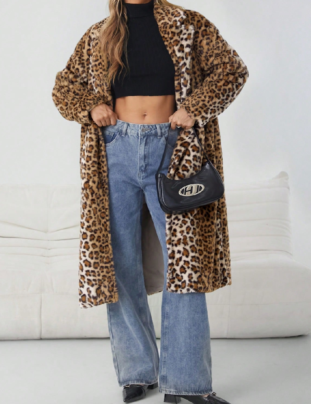 Palton SHEIN, animal print