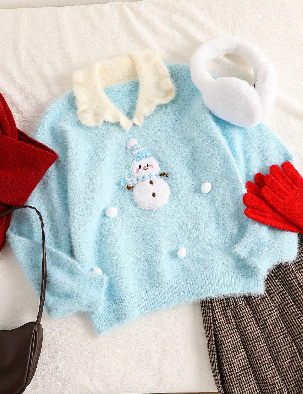 Pulover Shein Kids, albastru