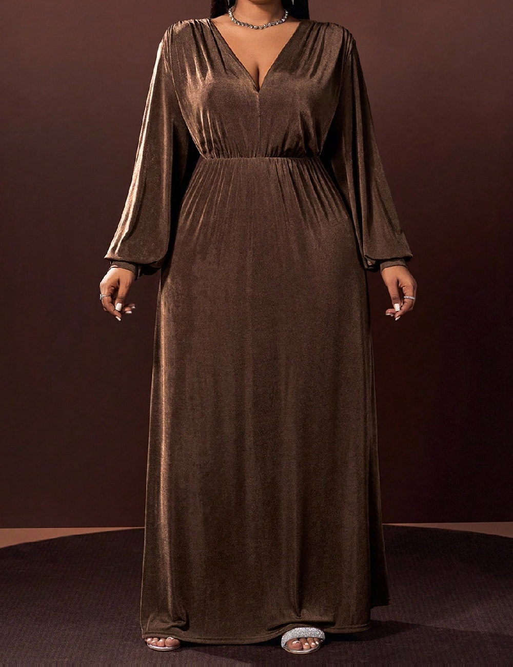 Rochie lunga SHEIN CURVE, mar