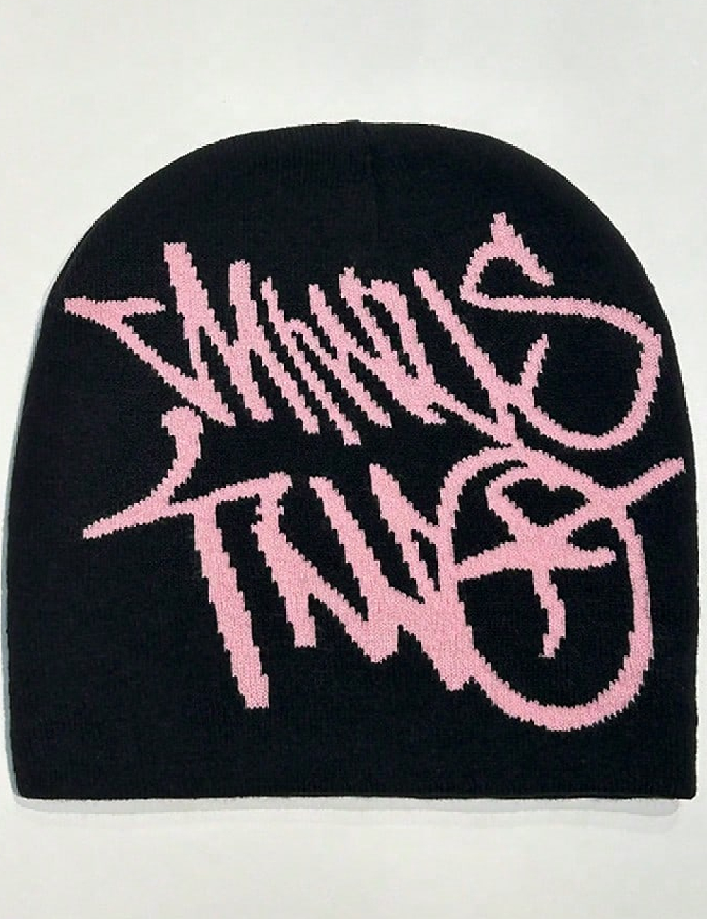 Caciula SHEIN, negru/roz