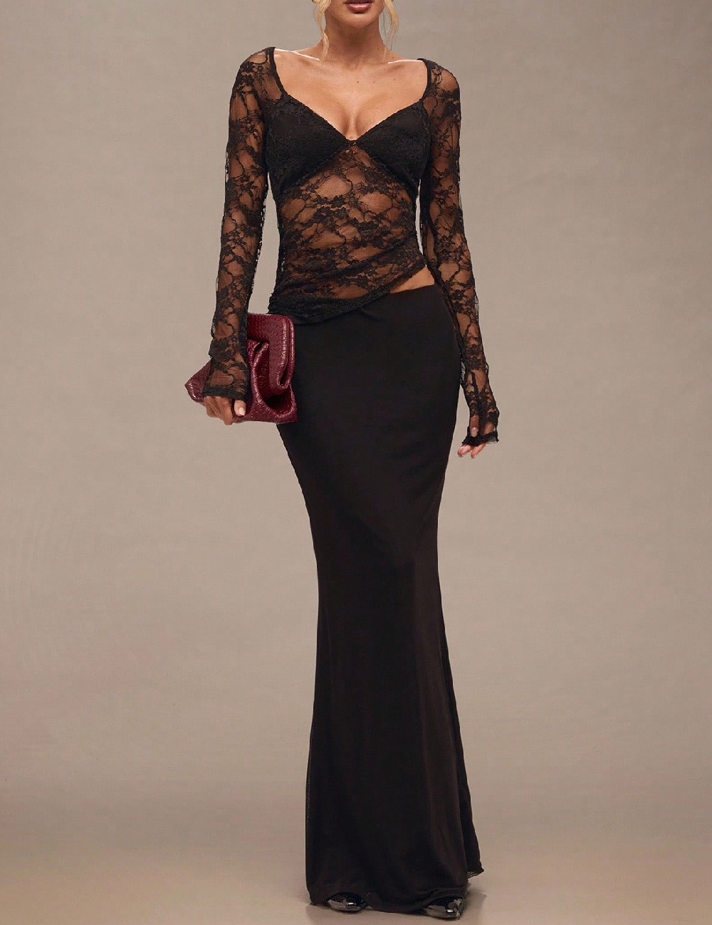 Rochie lunga SHEIN, negru