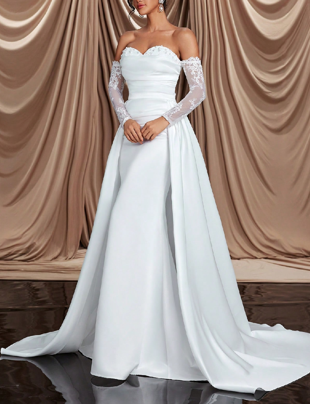 Rochie lunga SHEIN, alb