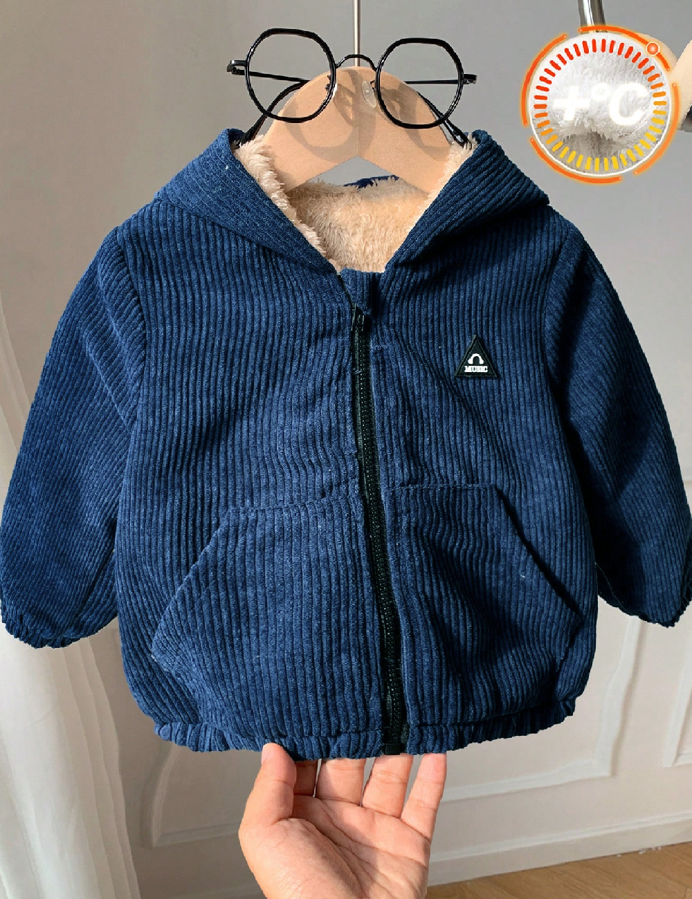 Jacheta Shein Kids, albastru