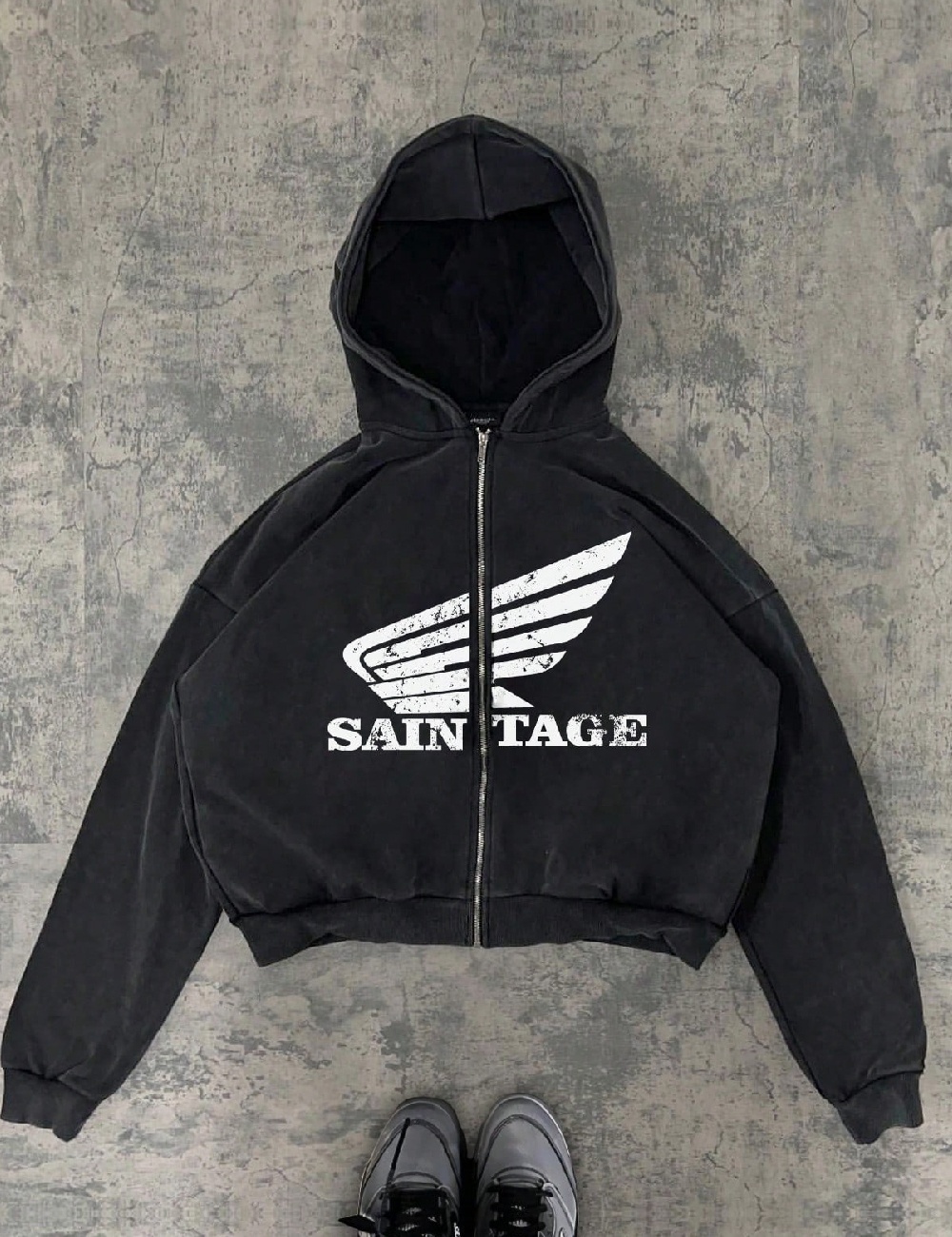 Hanorac SHEIN, gri inchis