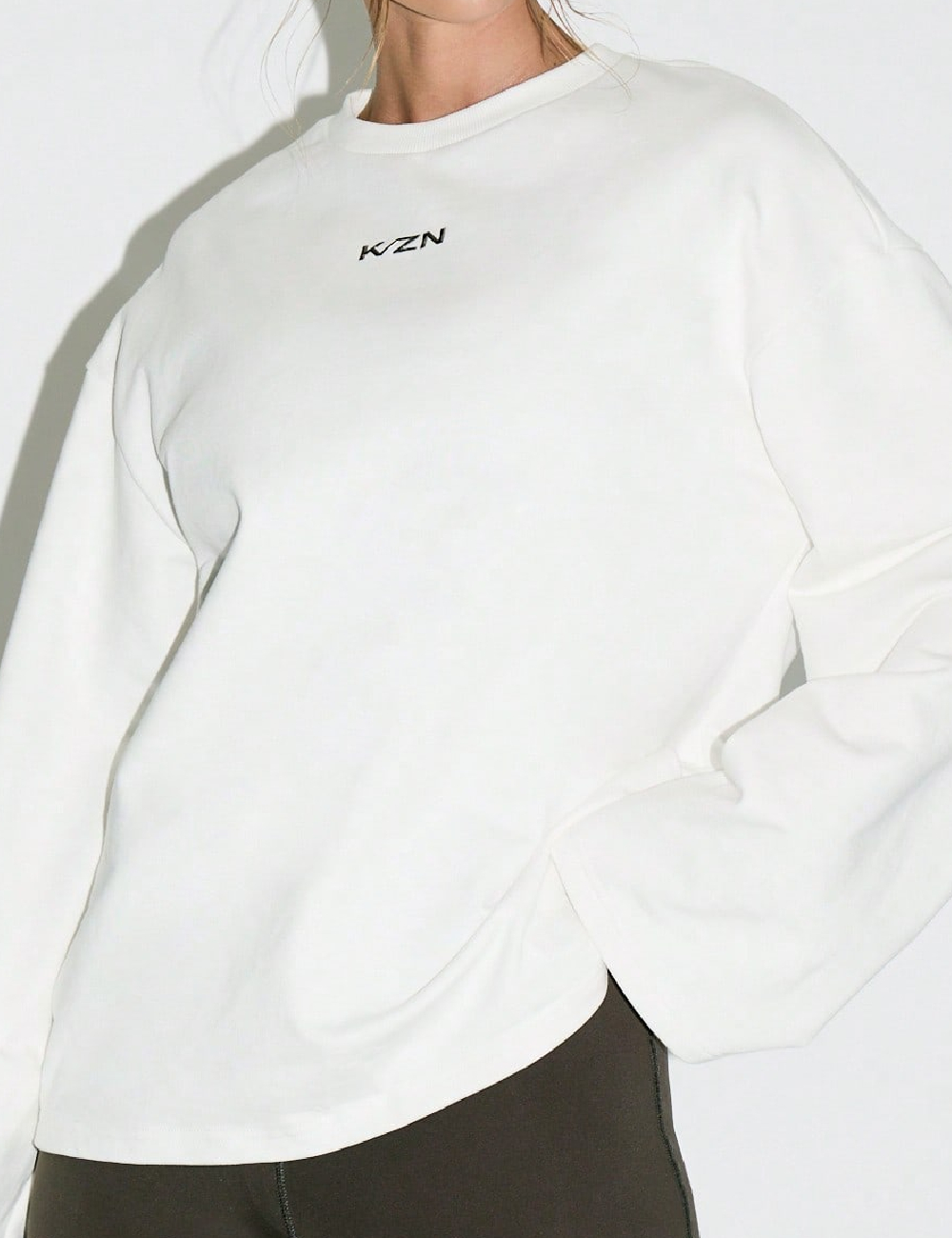 Bluza Oversize KIZN, alb