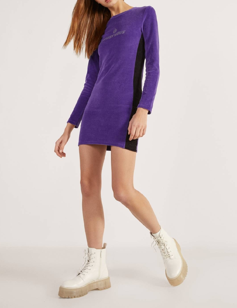 Rochie scurta Bershka, mov