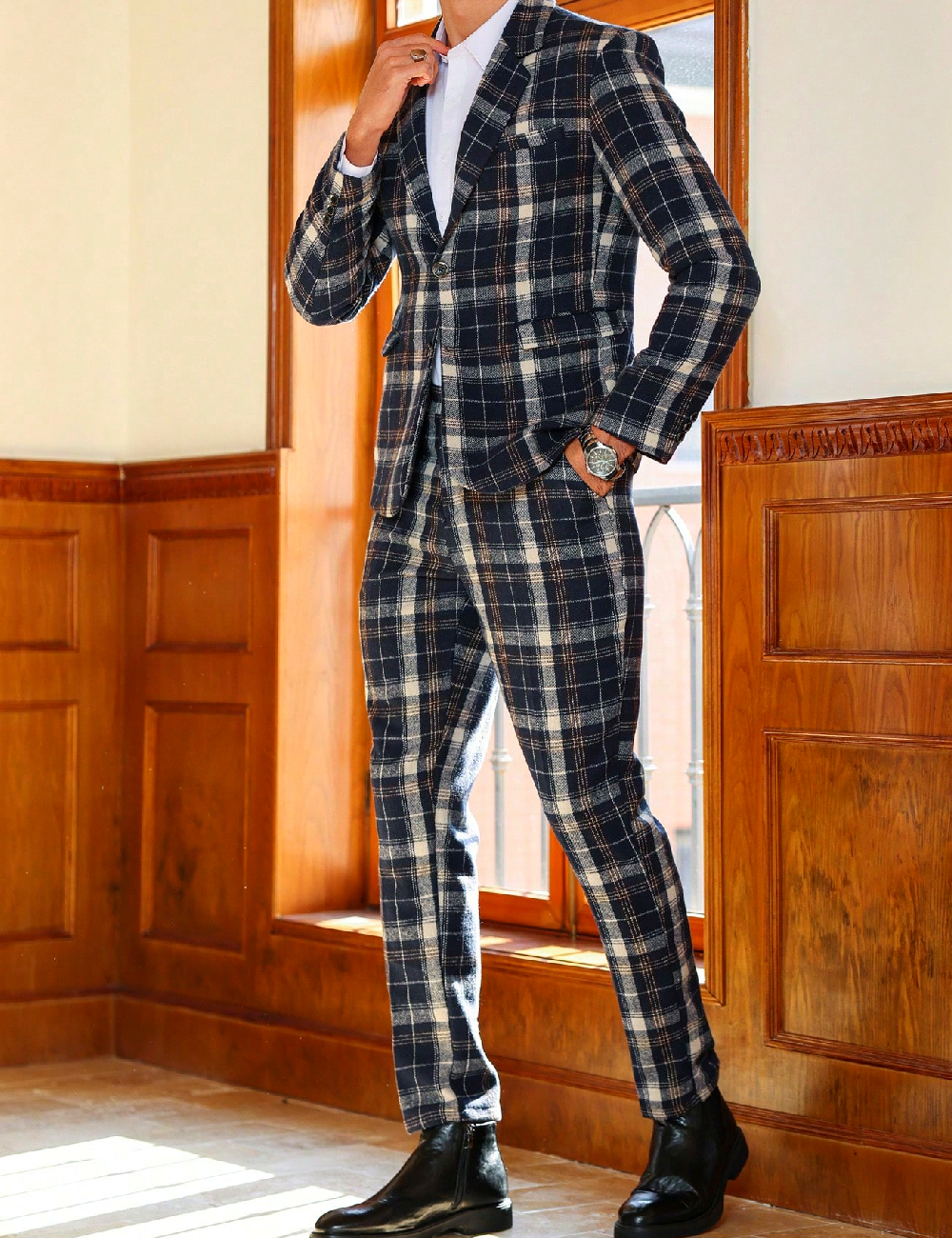 Costum SHEIN, bleumarin